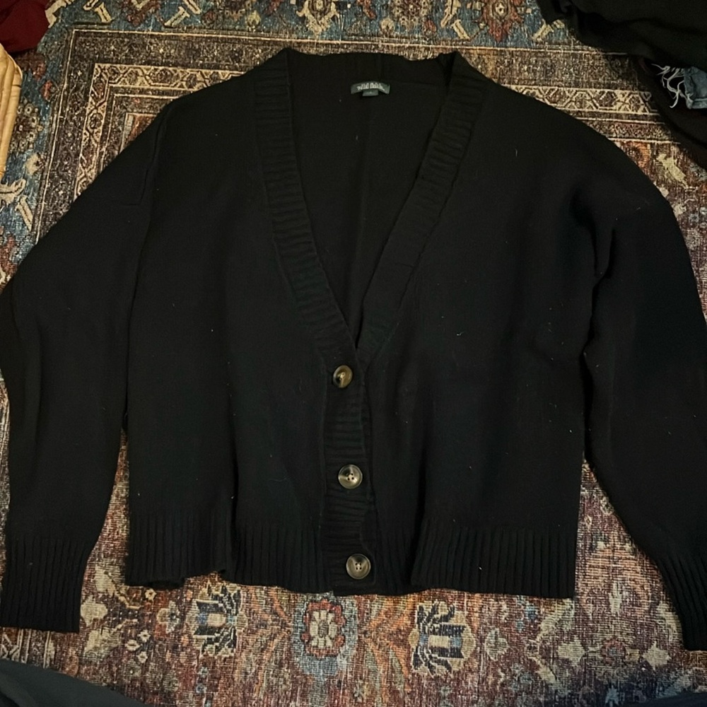 Cropped boxy cardigan